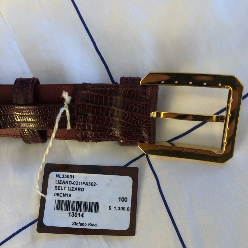 Stefano Ricci Real Lizard Belt - Picture 6 of 6